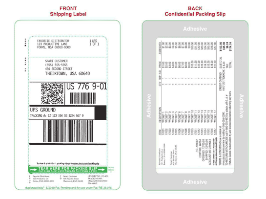 eco-friendly duplex pack label