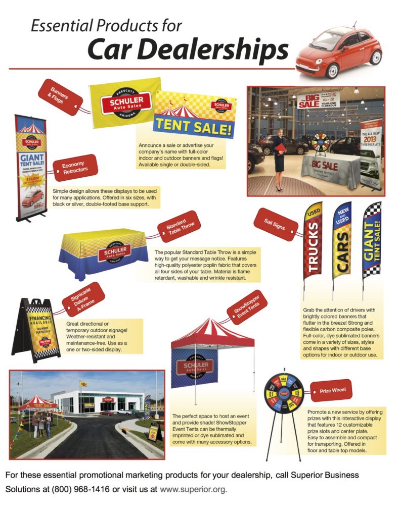 7 Promotional Marketing Items to Increase Sales at Auto Dealerships