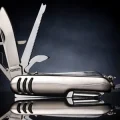 Nickel-plated Swiss Army knife