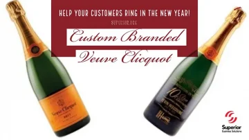 Ring in the New Year with Your Customers and Custom Branded Veuve Clicquot Champagne