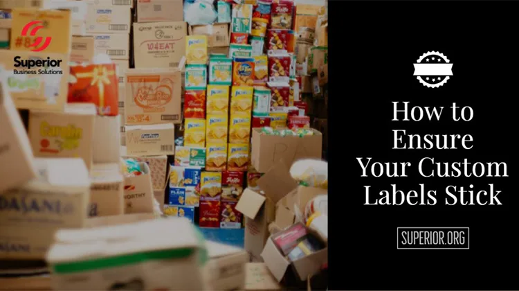 Food storage room - How to ensure your custom labels stick