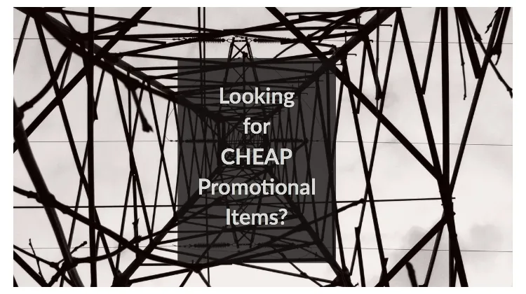 Inside Electrical Tower - Looking for CHEAP Promotional Items?  
