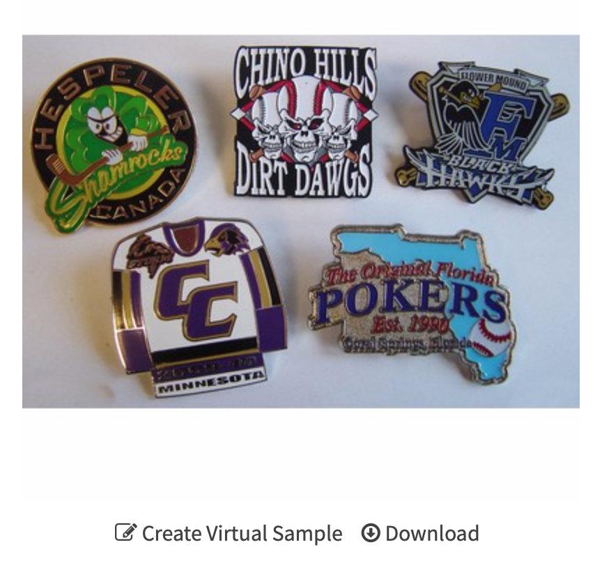 custom 1" Die Struck Iron Soft Enamel Lapel Pin 