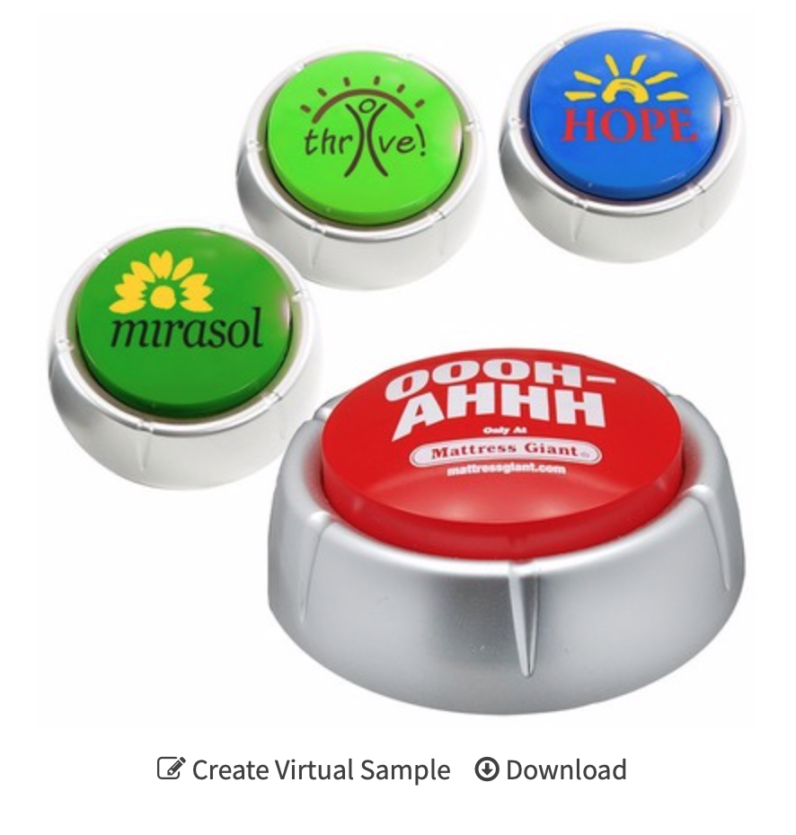 customized talking message button