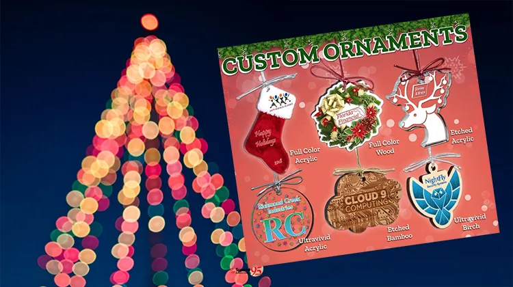 corporate holiday ornaments make great promotional gifts