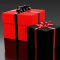 Two gift boxes with bows