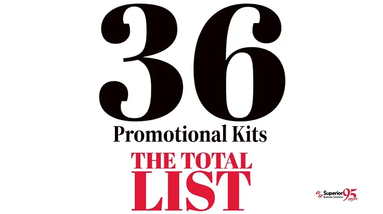 36 Promotional Kits - The Total List 