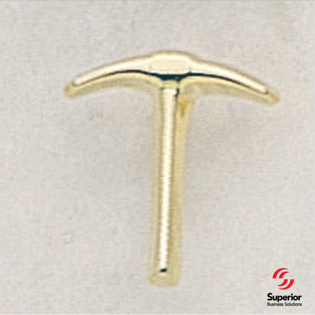 Pickaxe Lapel Pin Mining Industry Promotional Items