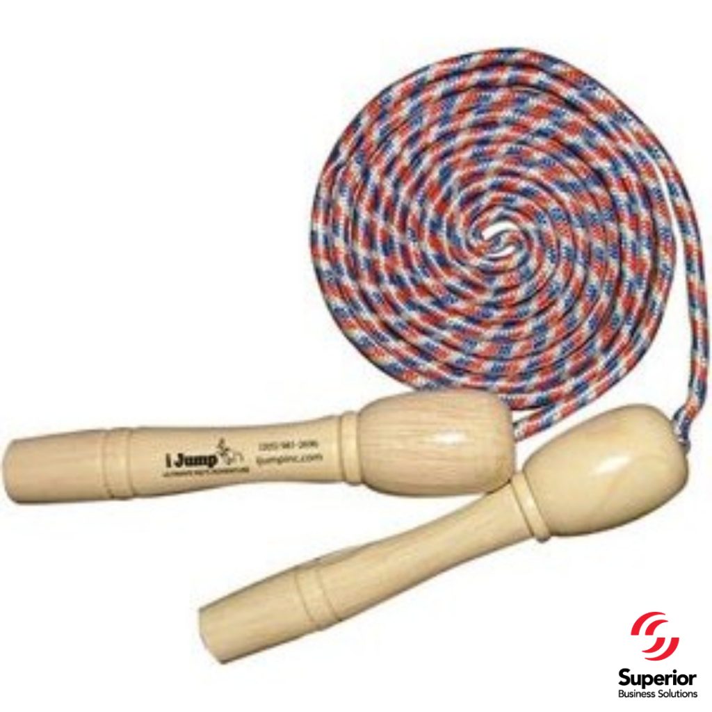 promotional gifts for marketing 84_ Solid Natural Wood Handle Attractive Jump Rope