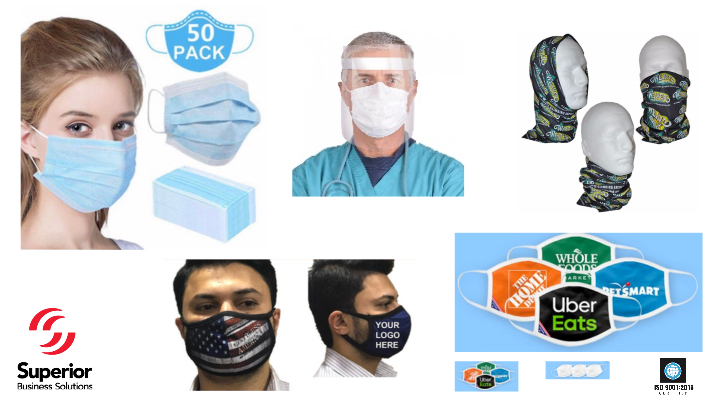 face masks for coronavirus branded