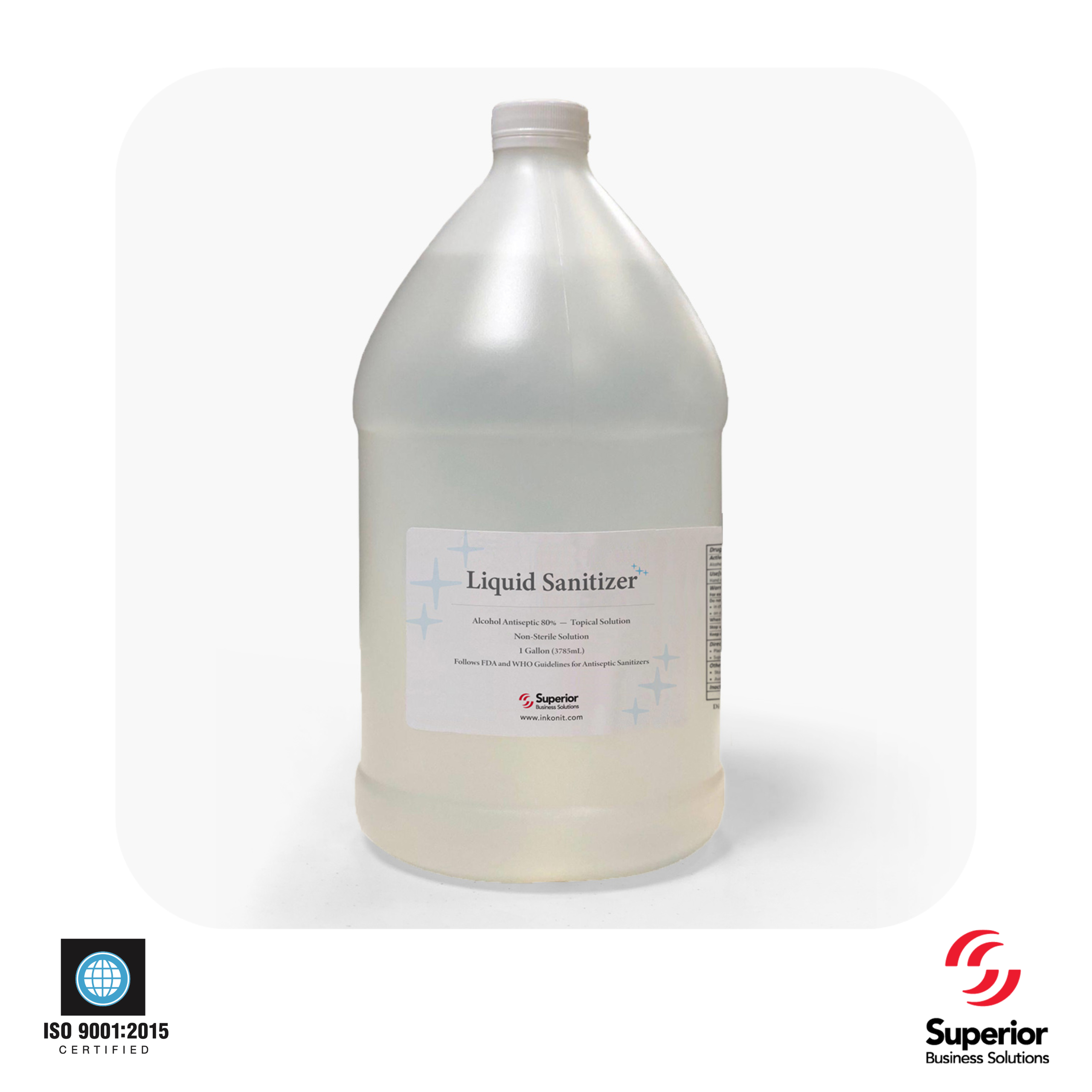 In-stock Gallons of Liquid Sanitizer Ship in 24 Hours!