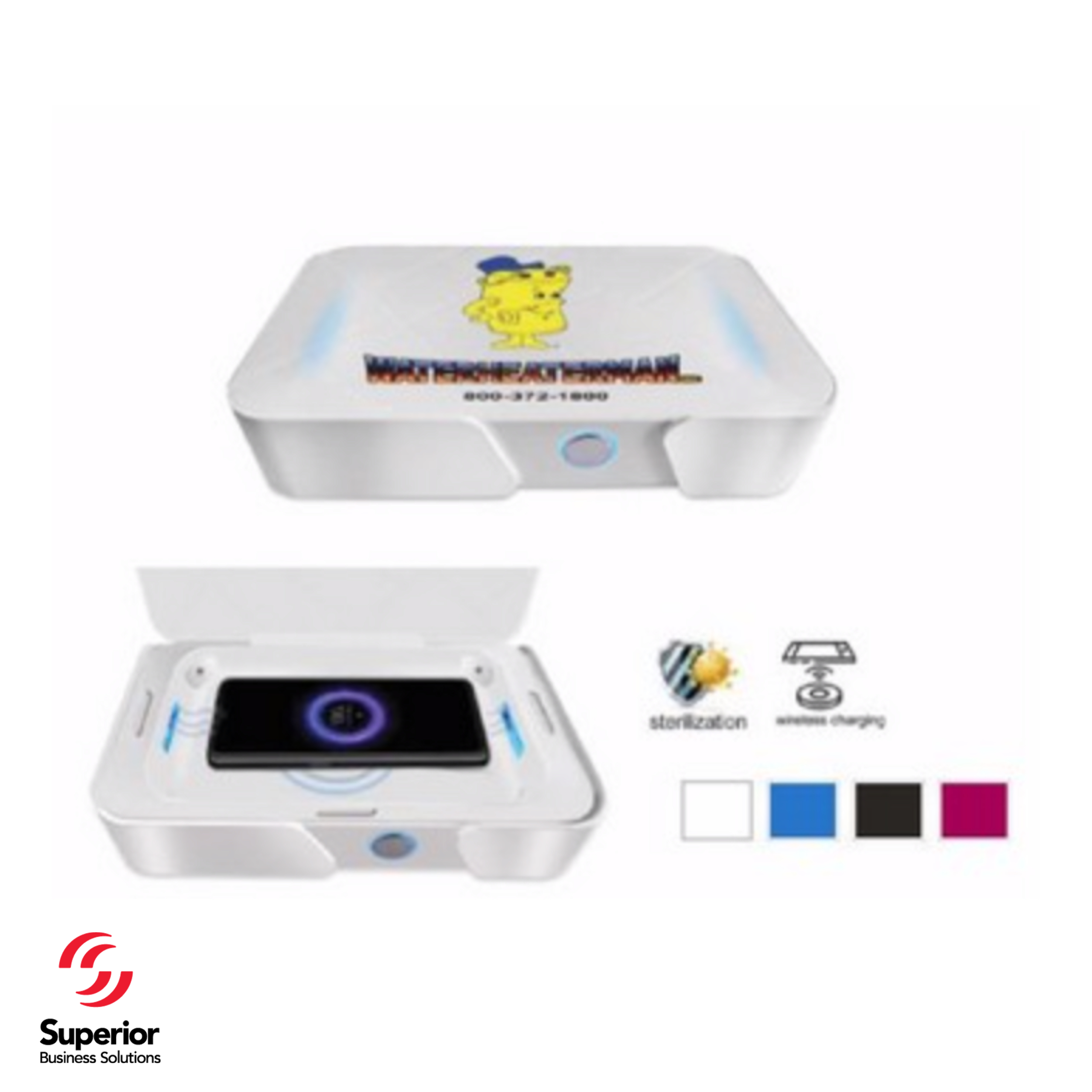 UV Sterilizer and Wireless Phone Charger Comes in Many Colors