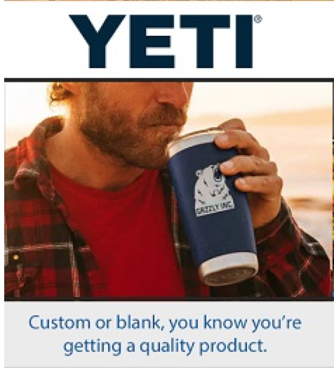 YETI customized promotional gifts