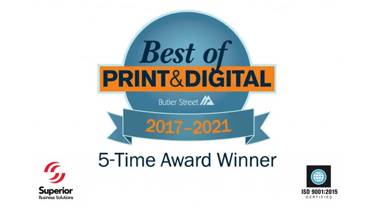 Superior Business Solutions Earns Fifth Consecutive Best of Print & Digital Award
