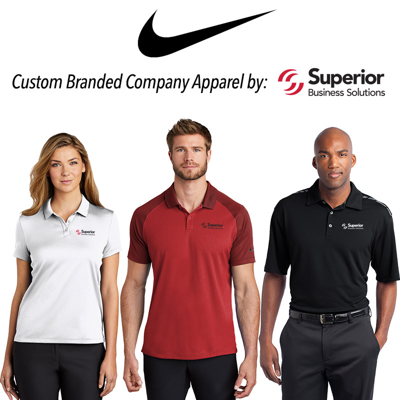 salon jurk bedriegen Custom Nike Polo Shirts / Company Logo - Superior Business Solutions