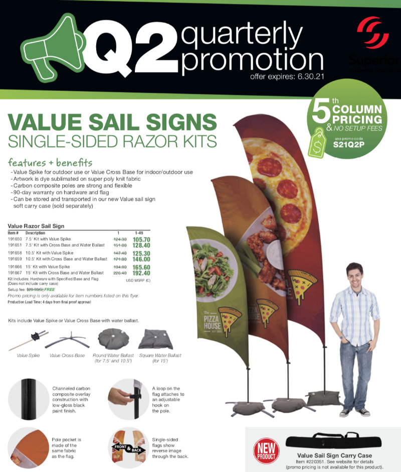 sale-pricing-VALUE-SAIL-SIGNS -SINGLE-SIDED-RAZOR-KITS